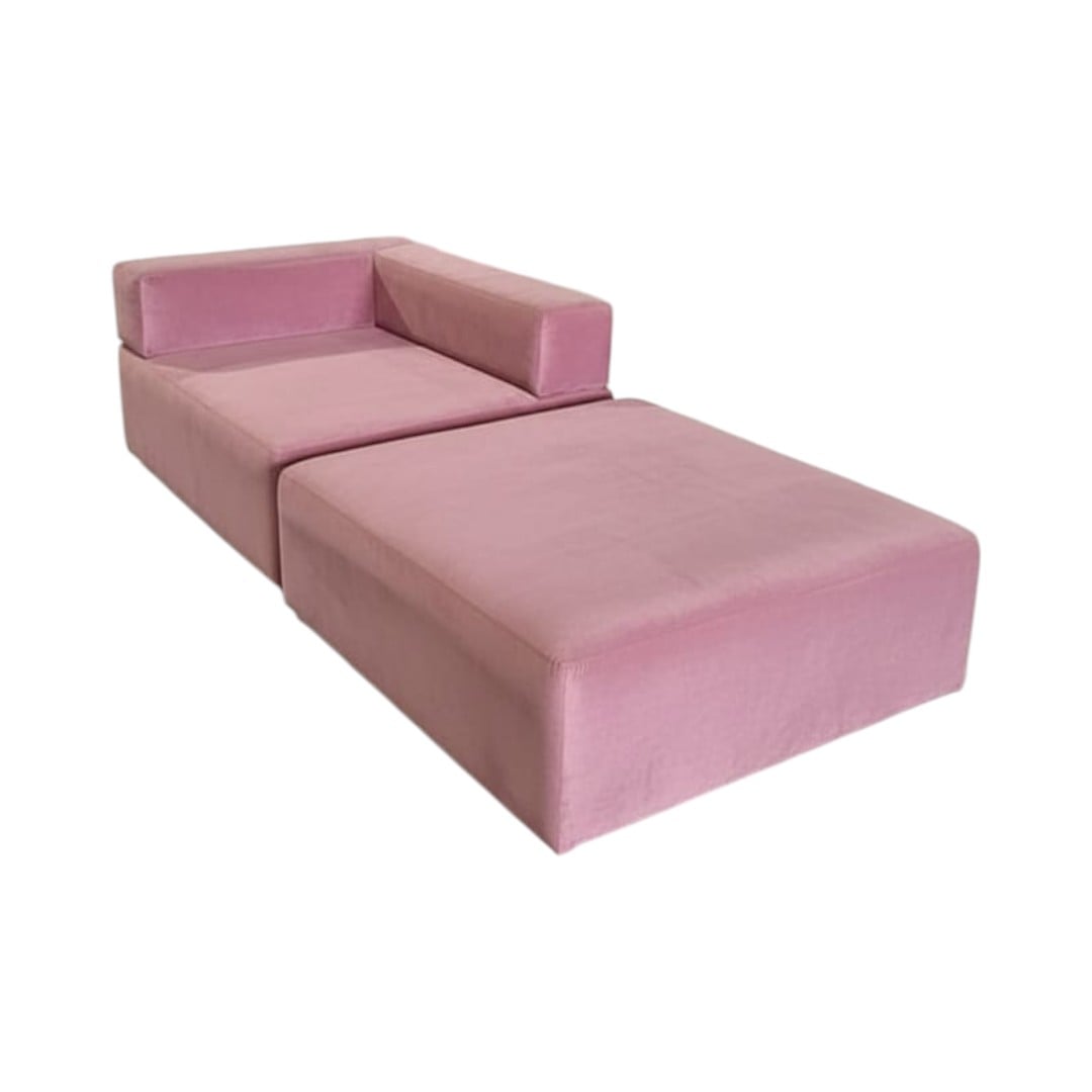 SOFA CAMA ARKOS EN FELPA PALO ROSA - 3