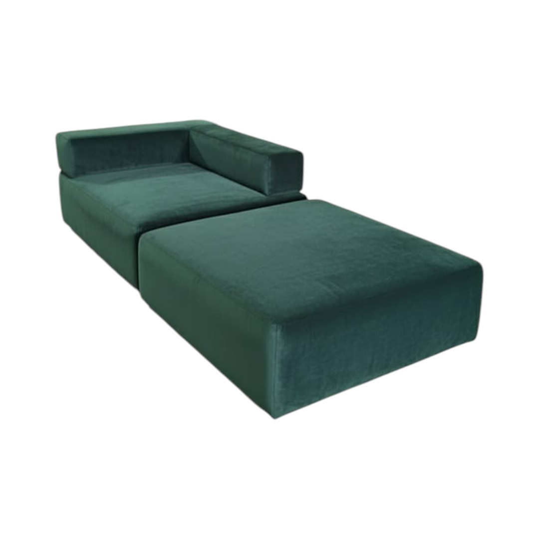 SOFA CAMA ARKOS EN FELPA VERDE - 3