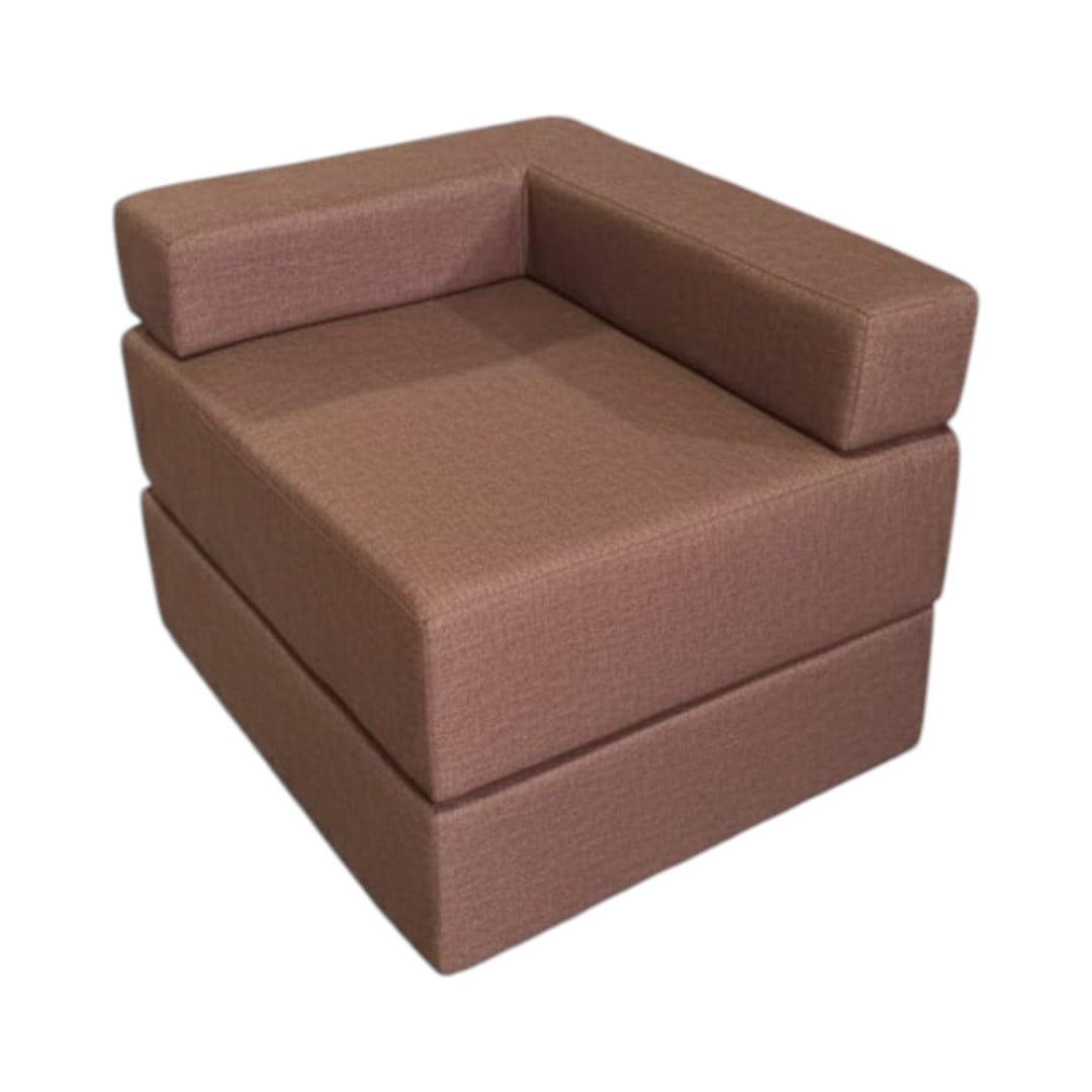 SOFA CAMA ARKOS EN LINO CHOCOLATE - 1
