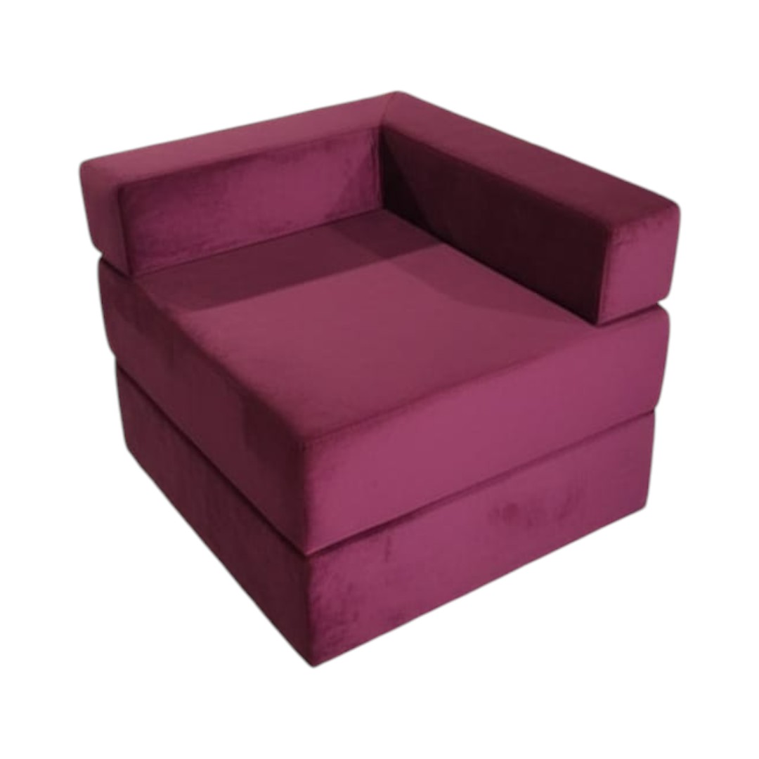 SOFA CAMA ARKOS EN FELPA BURDEO - 1