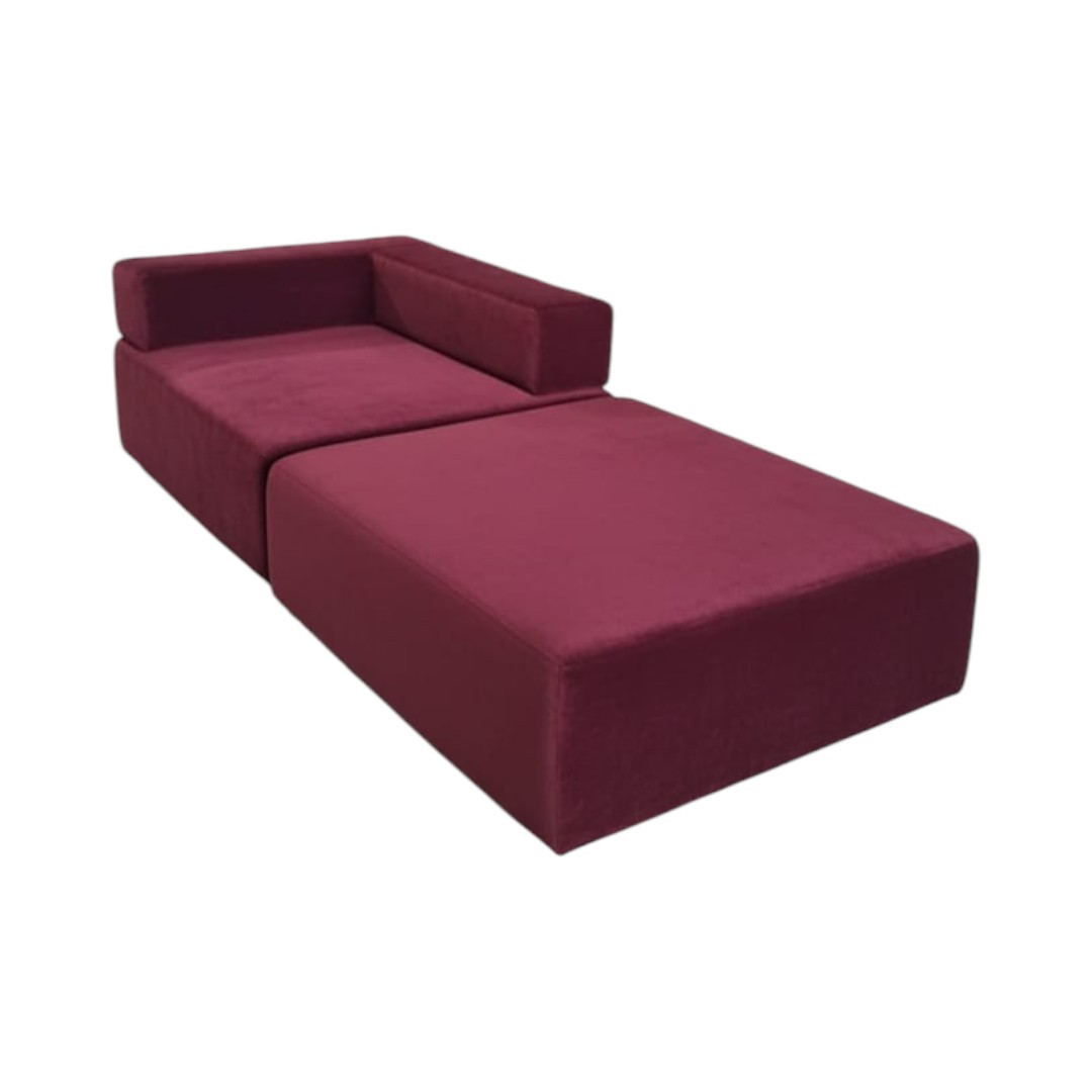 SOFA CAMA ARKOS EN FELPA BURDEO - 3