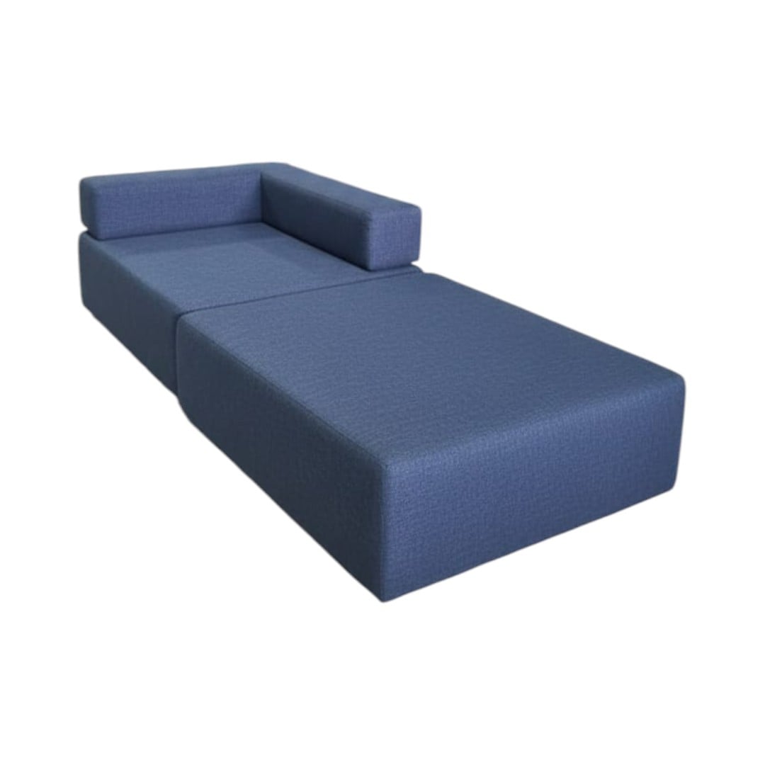 SOFA CAMA ARKOS EN LINO AZUL - 3