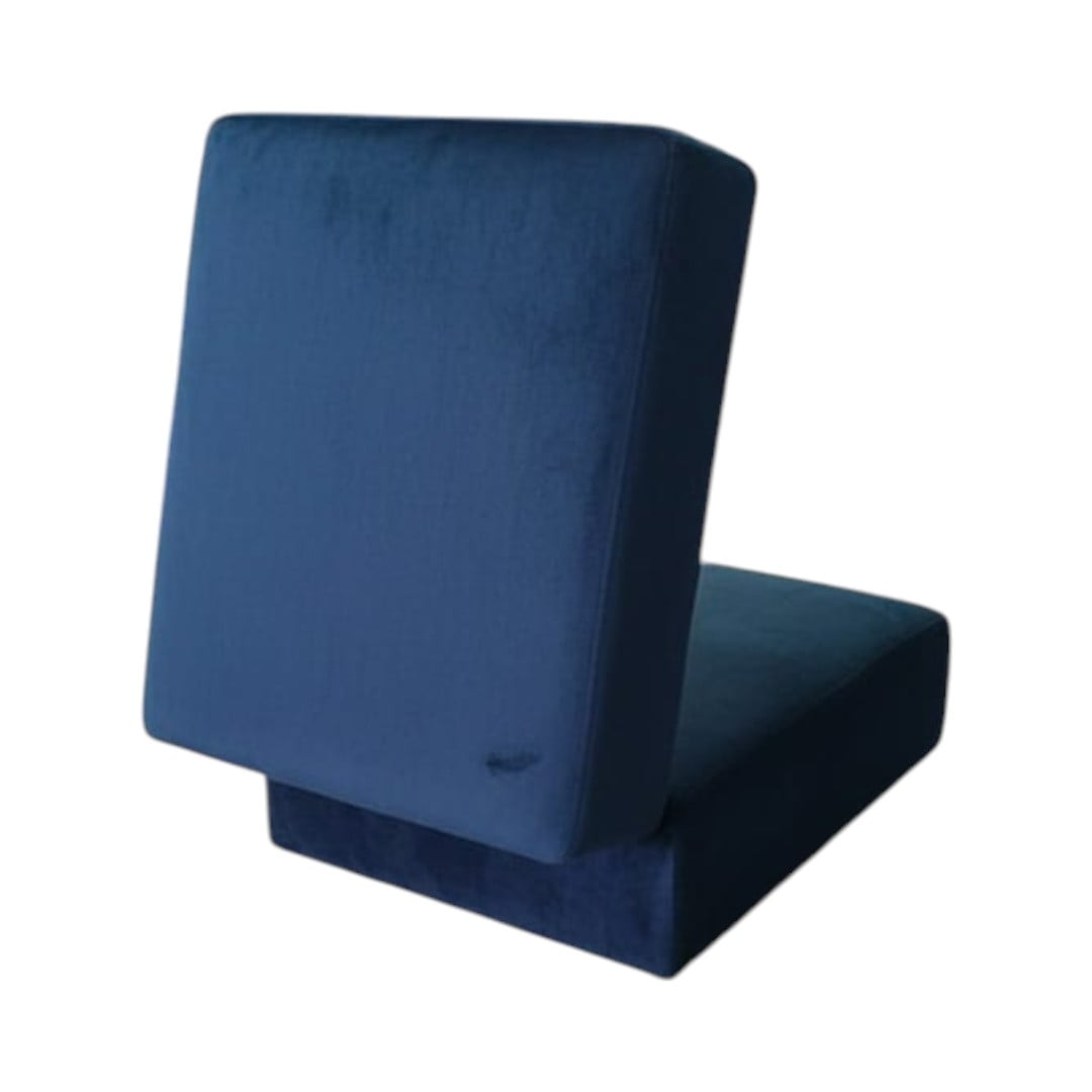 SOFA CAMA ARKOS EN FELPA AZUL MARINO - 2