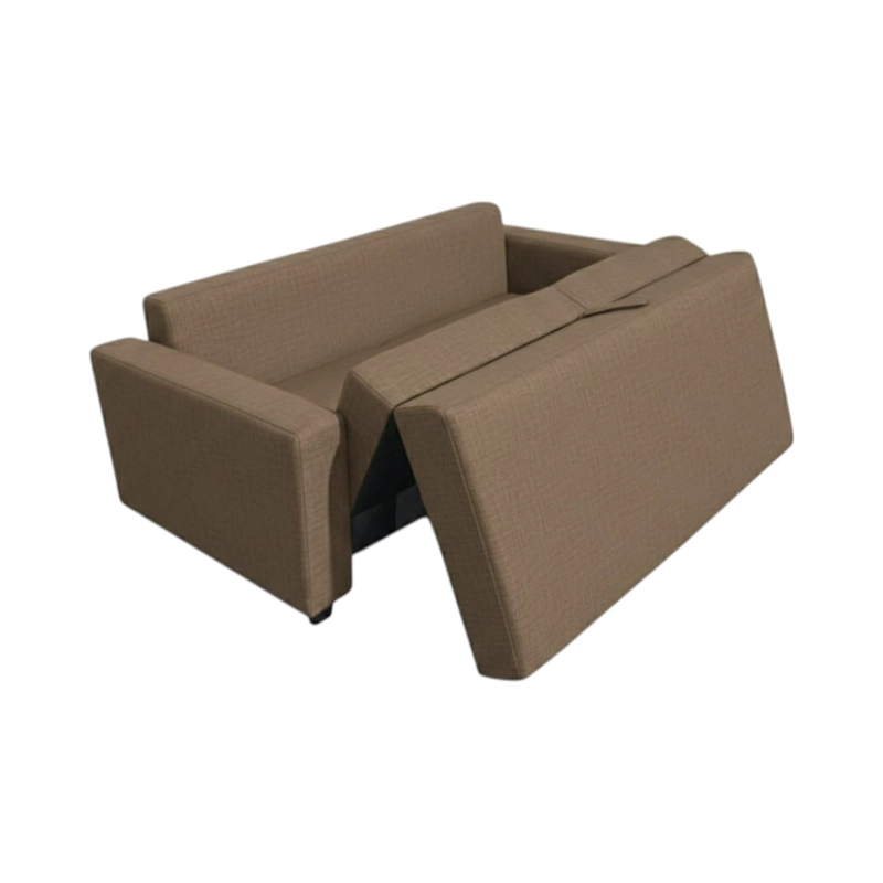 SOFA CAMA MULTIFUNCIONAL LINO CHOCOLATE - 2