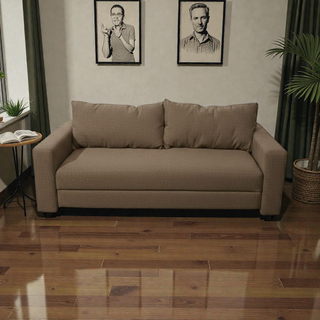 SOFA CAMA MULTIFUNCIONAL LINO CHOCOLATE - 4