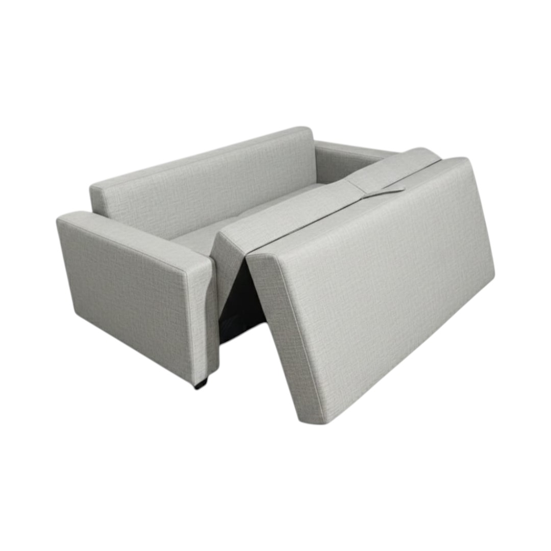 SOFA CAMA MULTIFUNCIONAL LINO GRIS CLARO - 2