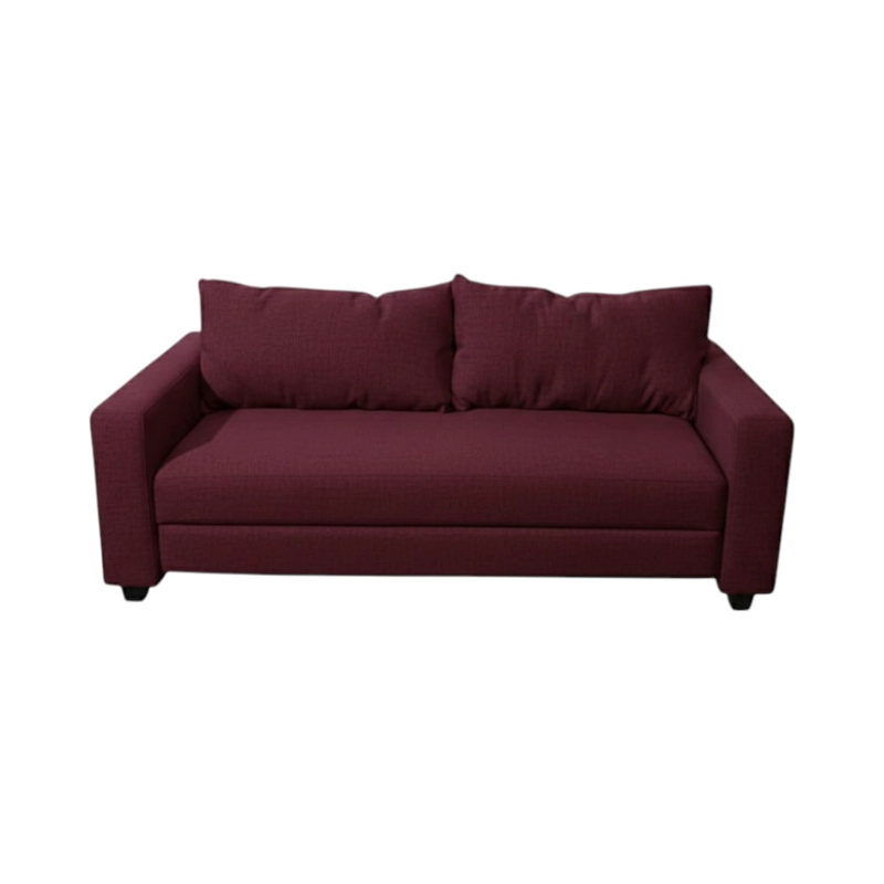SOFA CAMA MULTIFUNCIONAL LINO ROJO BURDEO - 1