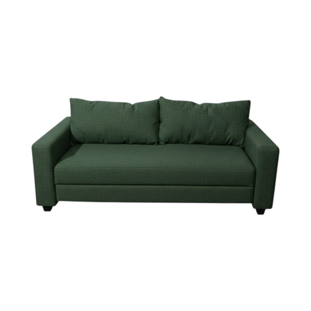 SOFA CAMA MULTIFUNCIONAL LINO VERDE OSCURO - 1