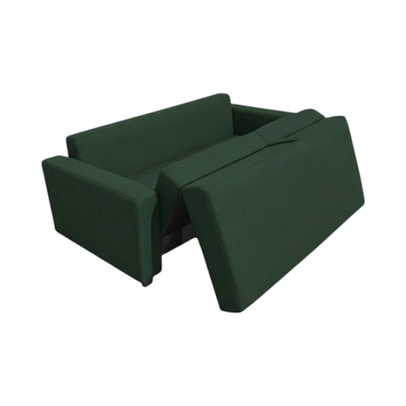 SOFA CAMA MULTIFUNCIONAL LINO VERDE OSCURO - 2
