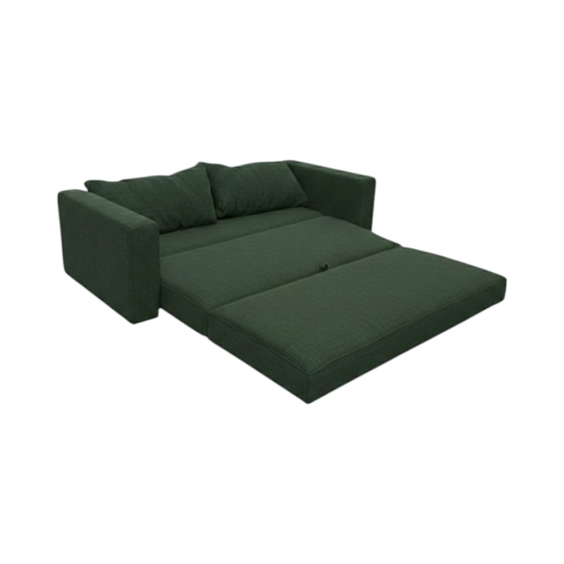 SOFA CAMA MULTIFUNCIONAL LINO VERDE OSCURO - 3