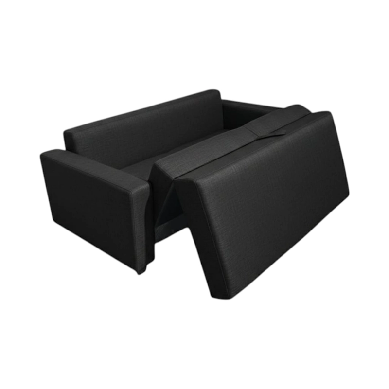 SOFA CAMA MULTIFUNCIONAL LINO NEGRO - 2