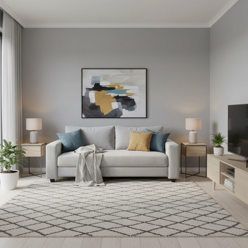 SOFA CAMA MULTIFUNCIONAL FELPA GRIS CLARO - 5