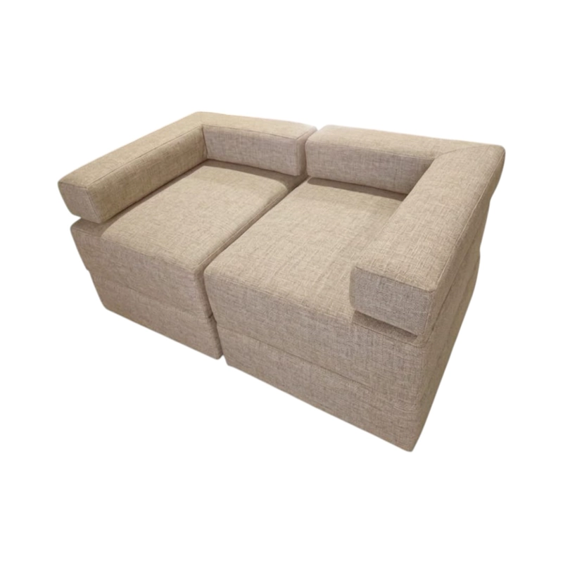 SOFA CAMA ARKOS DOS CUERPOS EN LINO BEIGE - 3