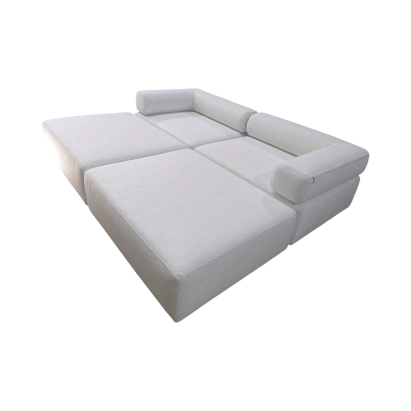 SOFA CAMA ARKOS DOS CUERPOS EN LINO CRUDO - 4