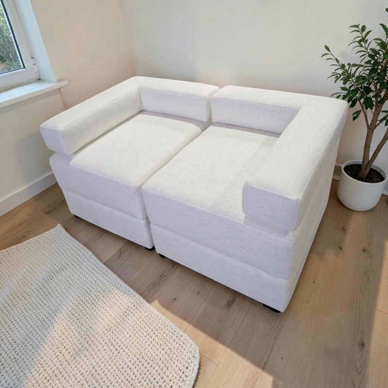 SOFA CAMA ARKOS DOS CUERPOS EN LINO CRUDO - 5