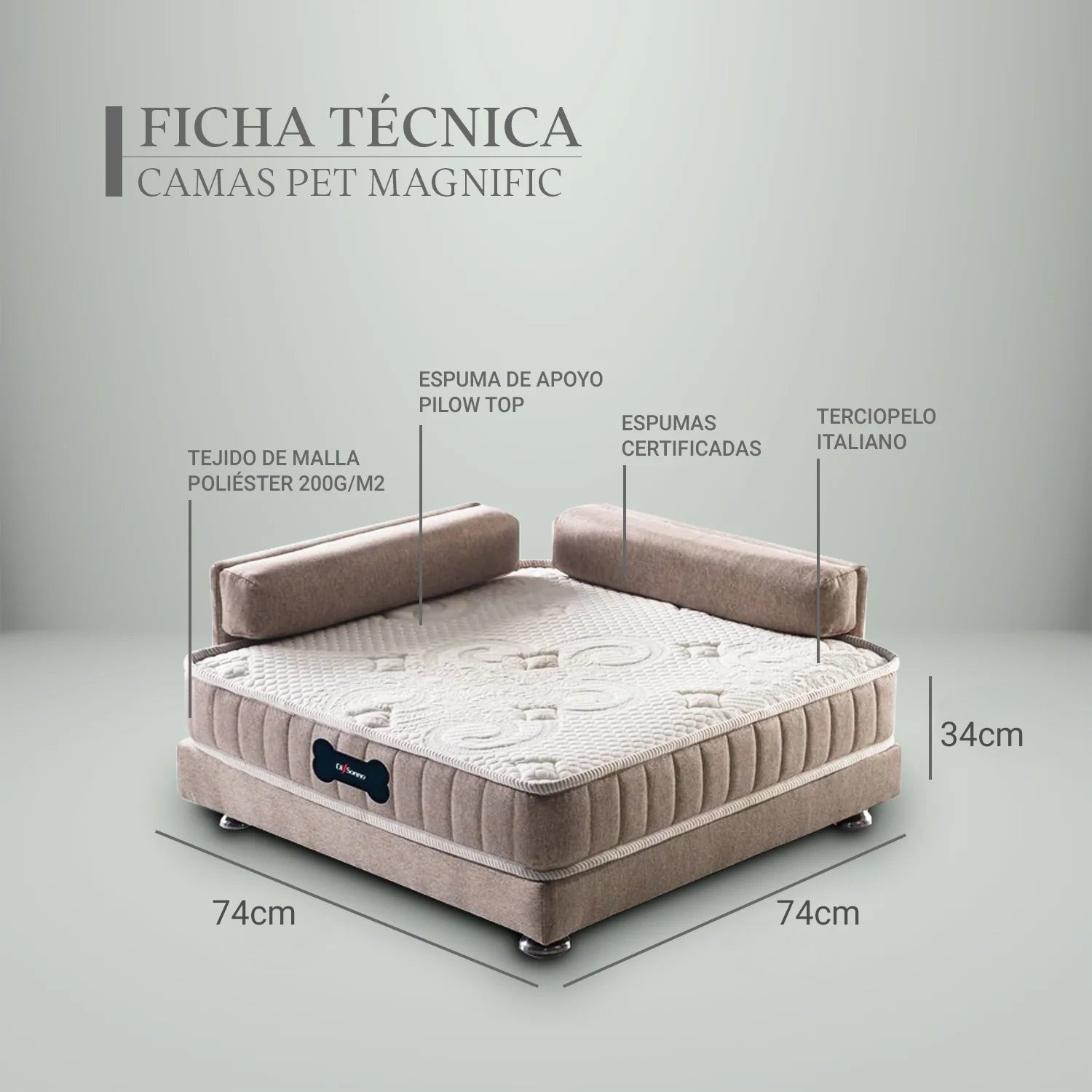 CAMA PERROS GATOS MAGNIFIC RE DECORA - 6