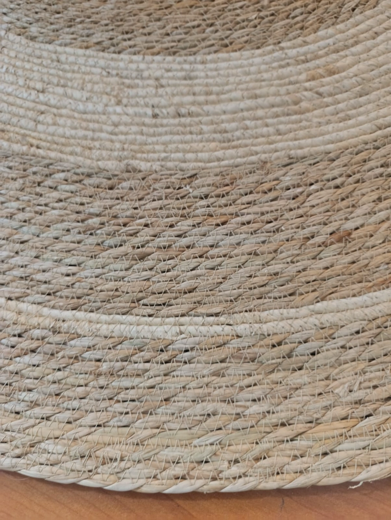 HERMOSA ALFOMBRA YUTE BICOLOR CIRCULOS (M1) 120 CM DIAMETRO - 3