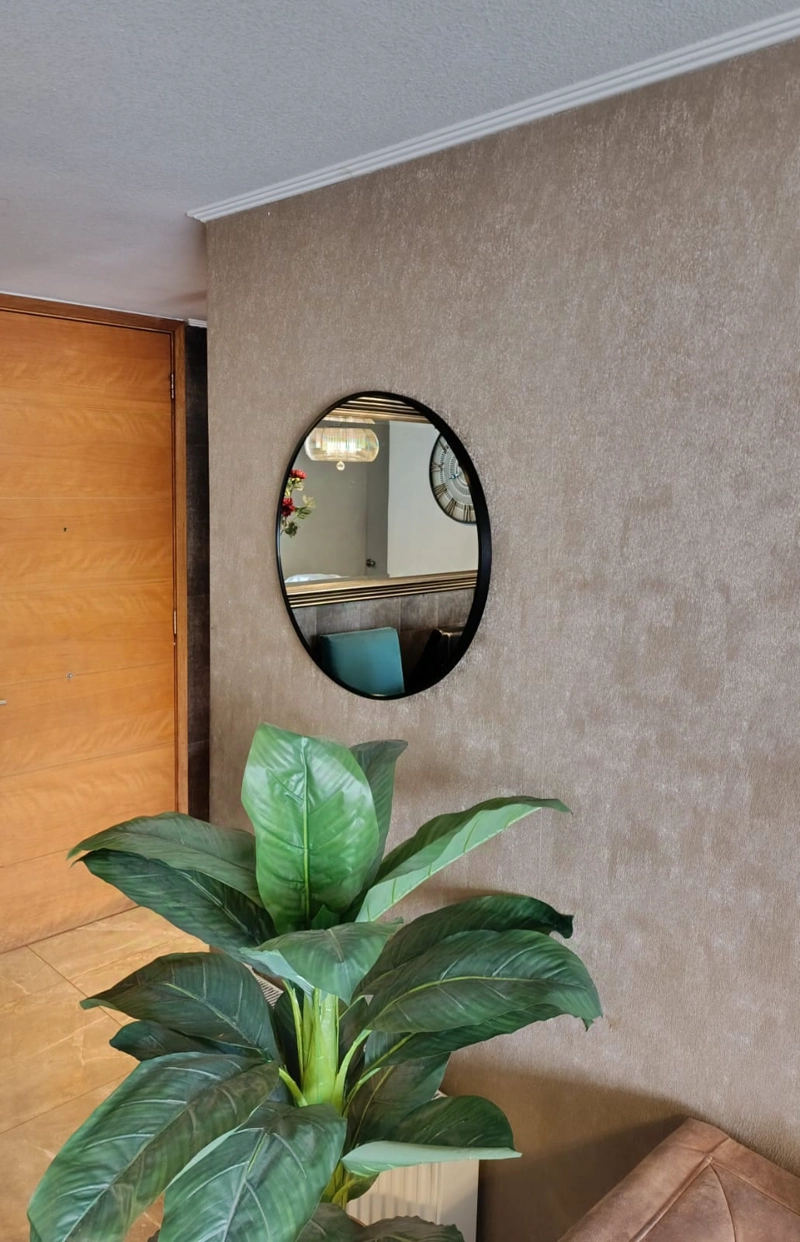 ESPEJO BRUSHED METAL CIRCULAR 60 CM DIAMETRO MARCO METAL CEPILLADO - 3