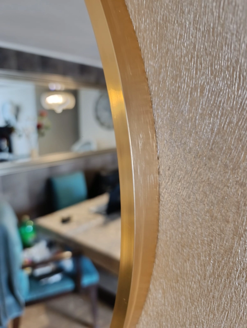 ESPEJO BRUSHED METAL CIRCULAR 60 CM DIAMETRO MARCO METAL CEPILLADO - 5