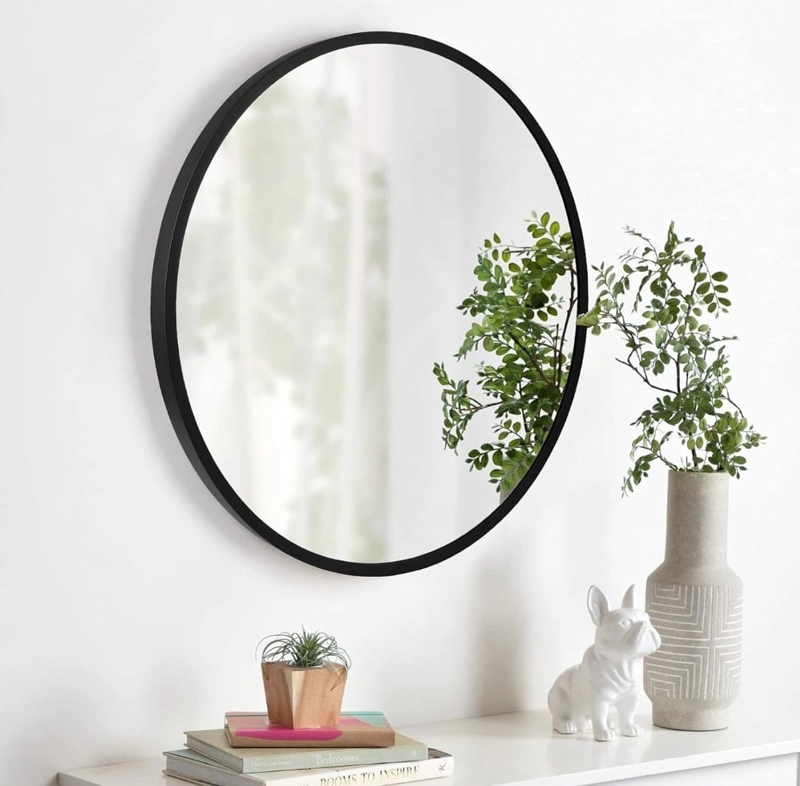 ESPEJO BRUSHED METAL CIRCULAR 60 CM DIAMETRO MARCO METAL CEPILLADO - 7
