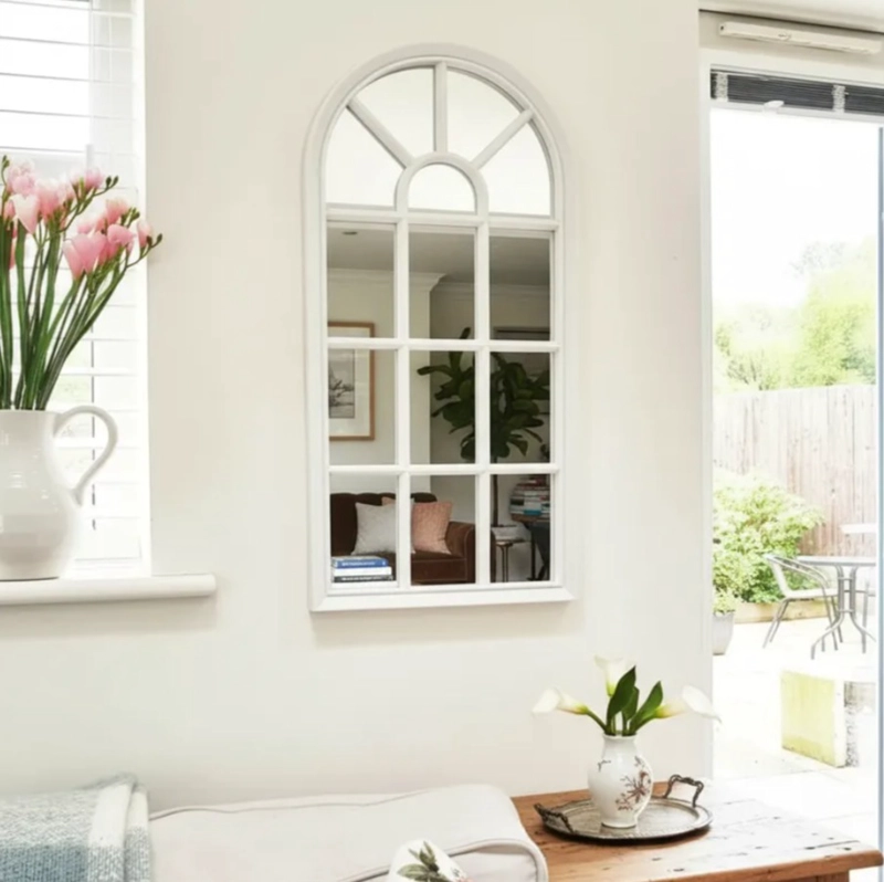 ESPEJO VENTANA BLANCO 70X35 CM DECORATIVO - 1