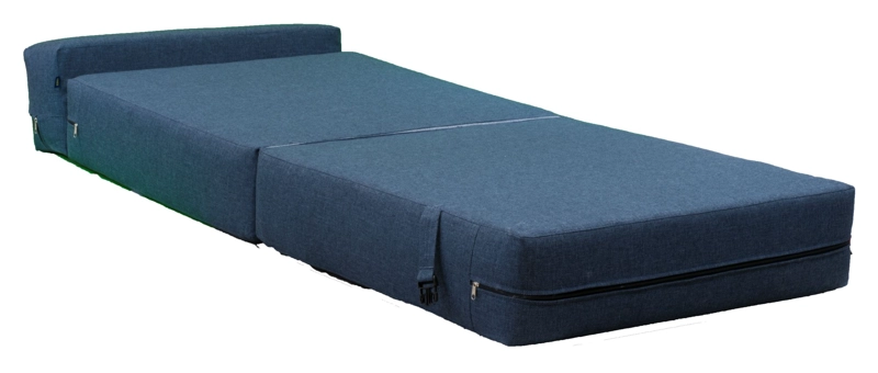 SOFÁ GAEX ESPUMA LINO AZUL CAMA - 3