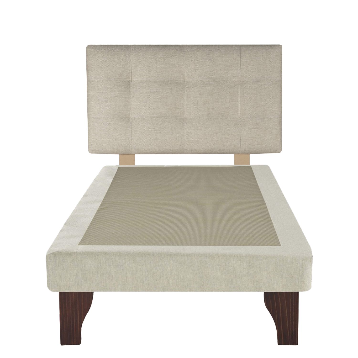 BASE DE CAMA CON RESPALDO 1 PLAZA - 1