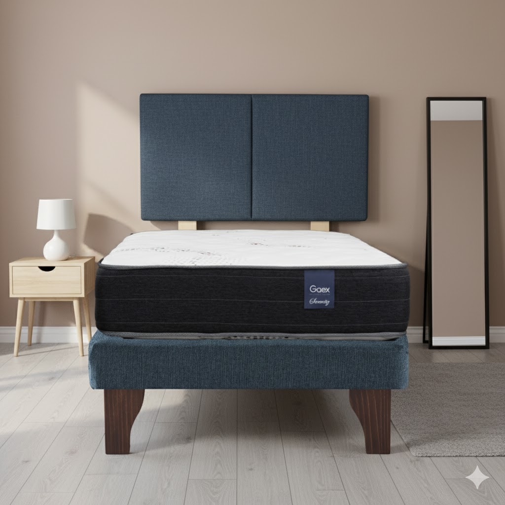 CAMA EUROPEA 1 PLAZA 190 RESPALDO EVEREST - 1