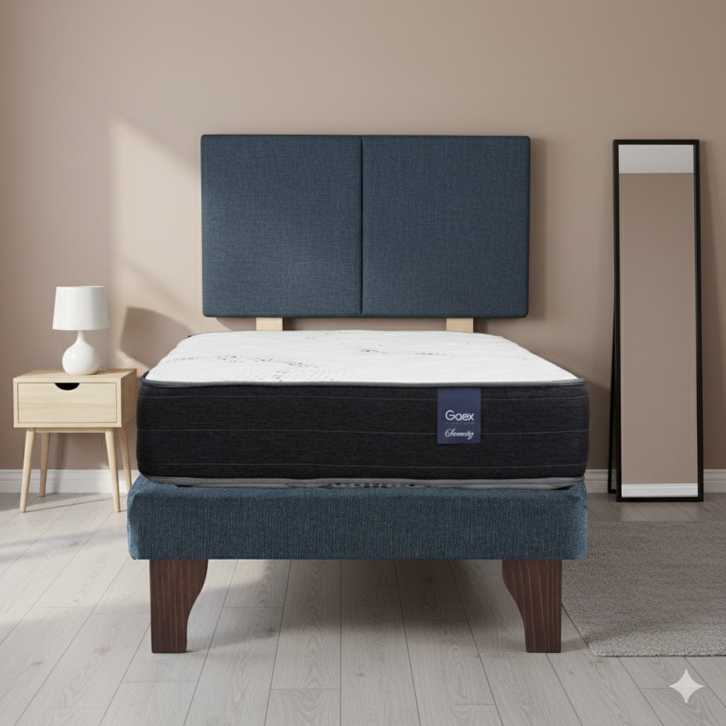 CAMA EUROPEA 1.5 PLAZA 190 RESPALDO EVEREST - 1