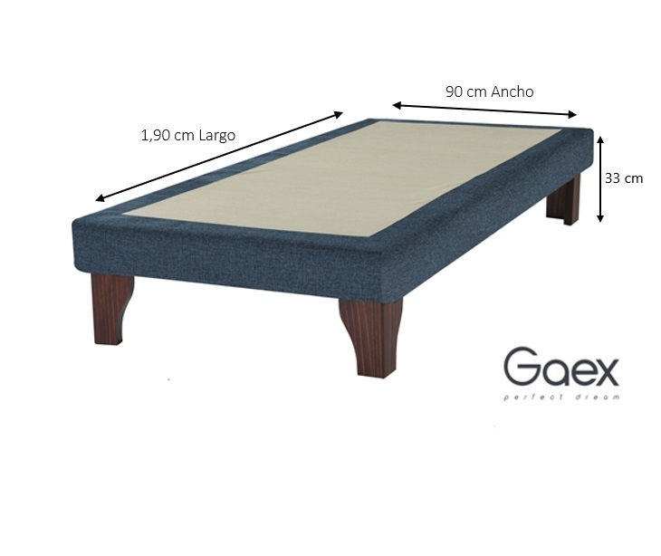 CAMA EUROPEA 1 PLAZA 190 PLUS RESPALDO BERNA - 5