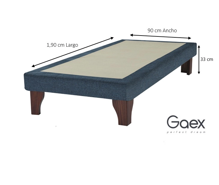 CAMA EUROPEA 1 PLAZA 190 PLUS RESPALDO EVEREST - 5
