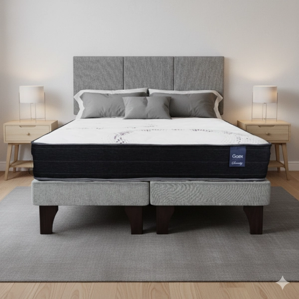 CAMA EUROPEA 2 PLAZAS 190 RESPALDO EVEREST - 1