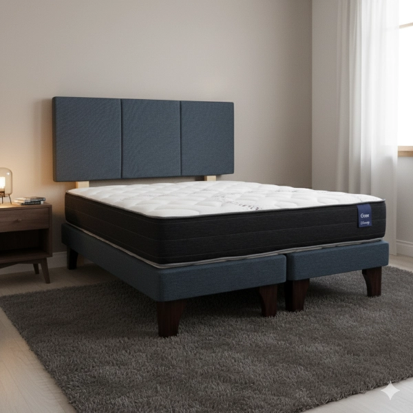 CAMA EUROPEA 2 PLAZAS 190 RESPALDO EVEREST - 1