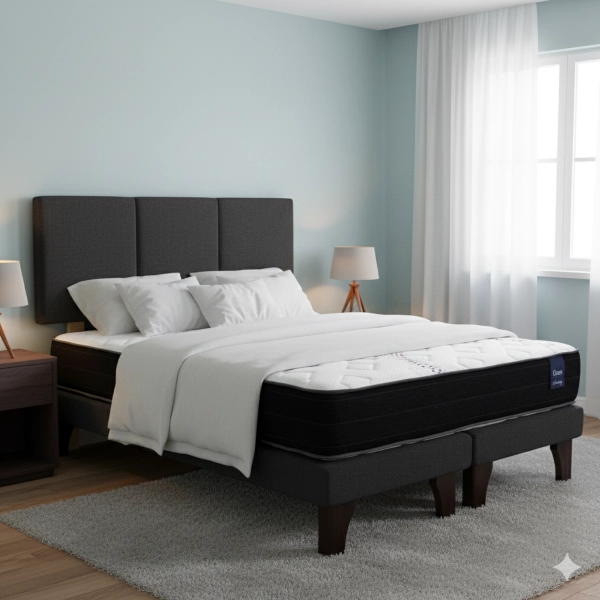 CAMA EUROPEA 2 PLAZAS 190 RESPALDO EVEREST - 1