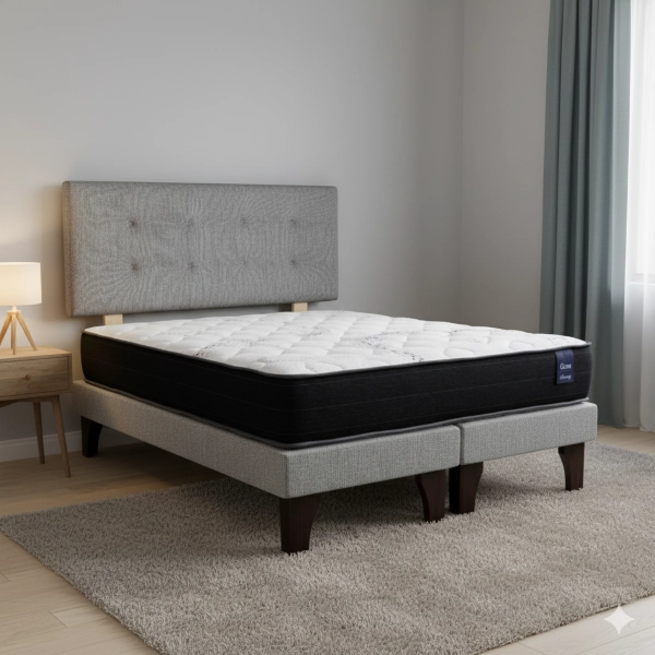 CAMA EUROPEA 2 PLAZAS 190 RESPALDO BERNA - 1