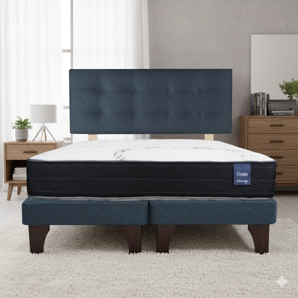 CAMA EUROPEA 2 PLAZAS 190 RESPALDO BERNA - 1