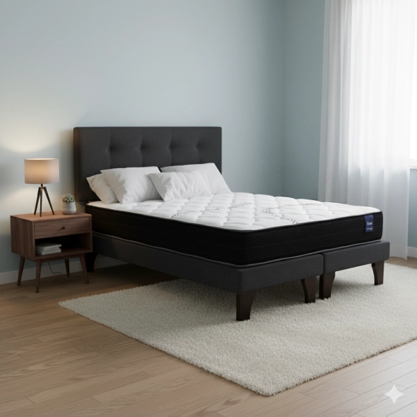 CAMA EUROPEA 2 PLAZAS 190 RESPALDO BERNA - 1