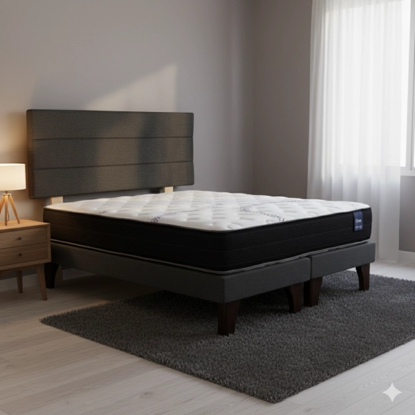 CAMA EUROPEA 2 PLAZAS 190 RESPALDO ATACAMA - 1