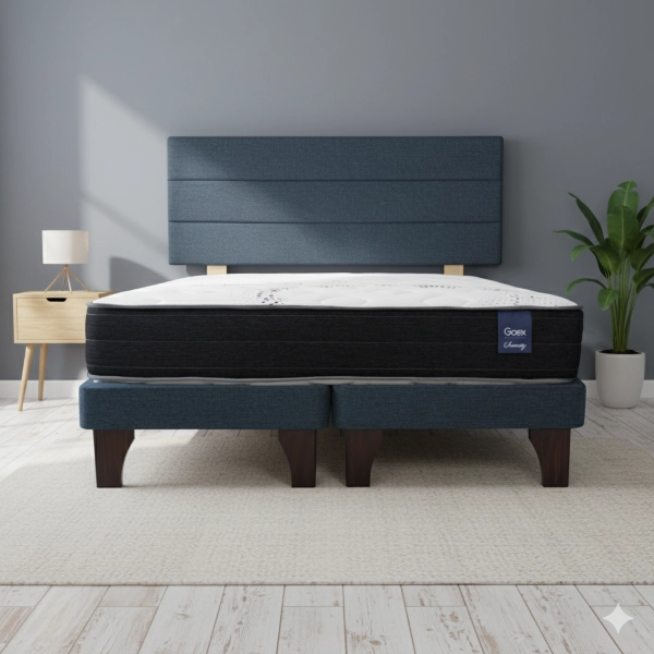 CAMA EUROPEA 2 PLAZAS 190 RESPALDO ATACAMA - 1
