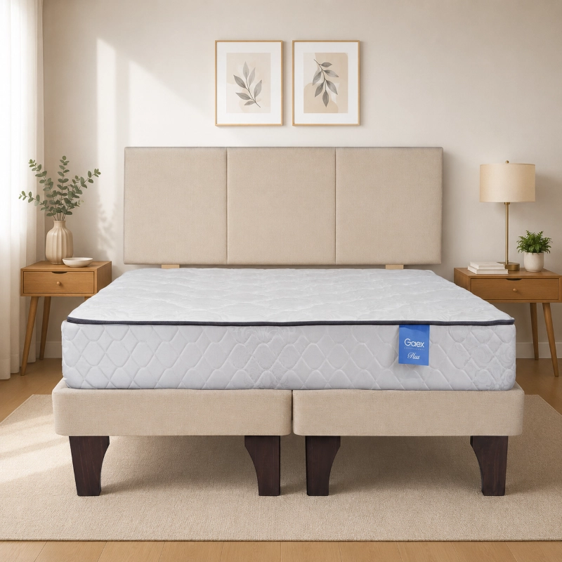 CAMA EUROPEA 2 PLAZAS 190 REST RESPALDO EVEREST - 1