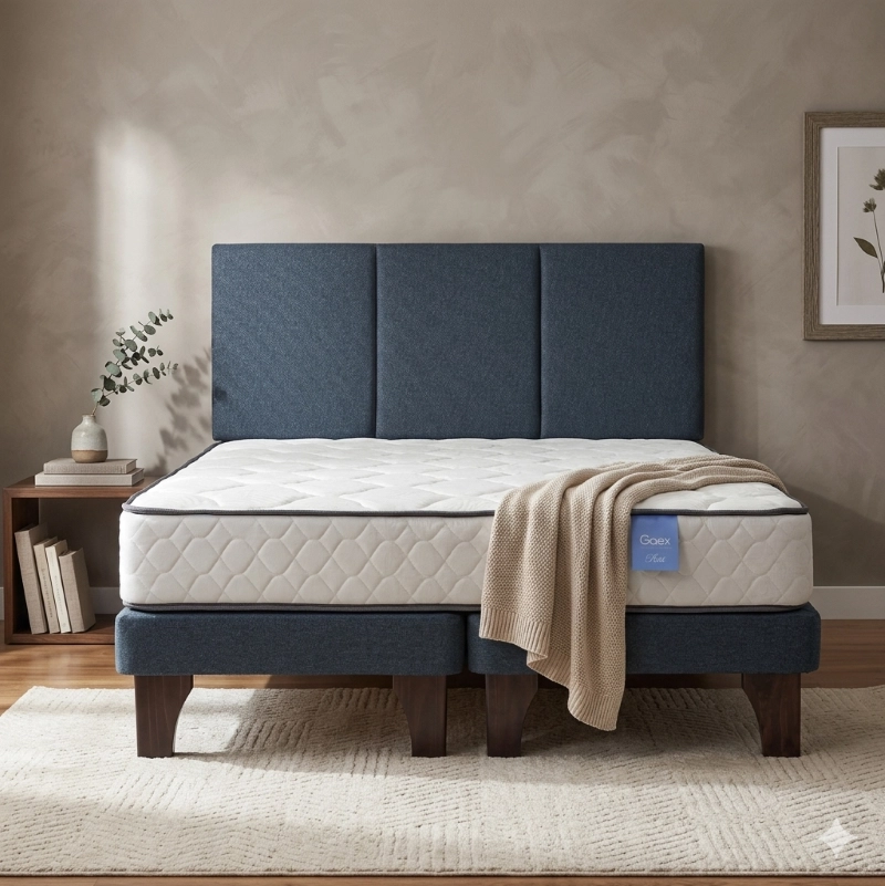 CAMA EUROPEA 2 PLAZAS 190 REST RESPALDO EVEREST - 1