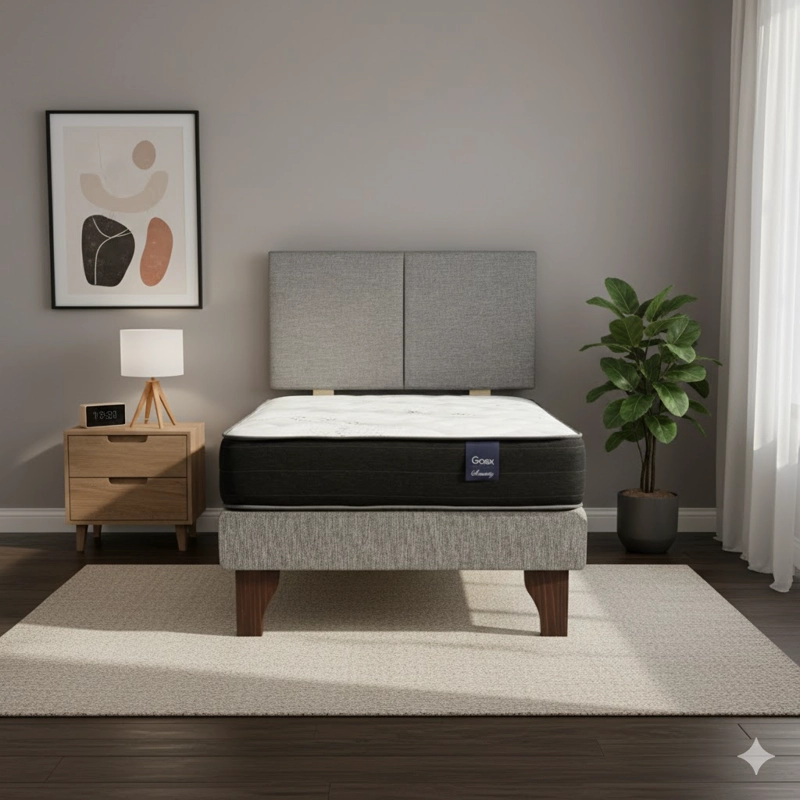 CAMA EUROPEA 1 PLAZA 200 RESPALDO EVEREST - 1