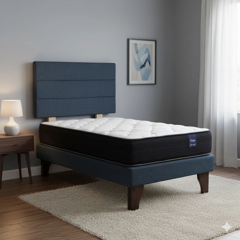 CAMA EUROPEA 1 PLAZA 200 RESPALDO ATACAMA - 1