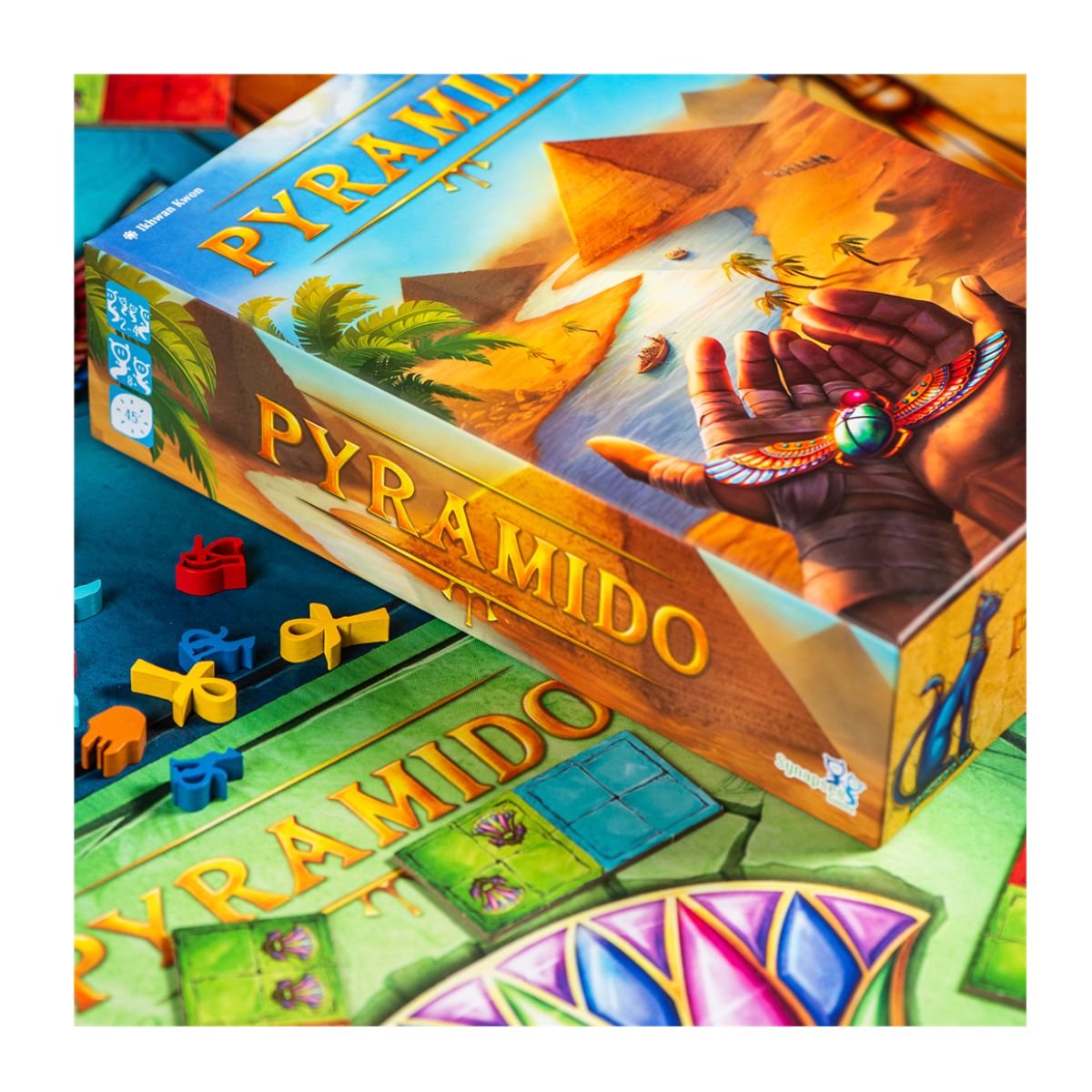 Synapses Games SG001 – Cóatl Brettspiel Für 1-4 Spieler Ab 10 Jahren, Strategiespiel Mit 3D-Schlangen
