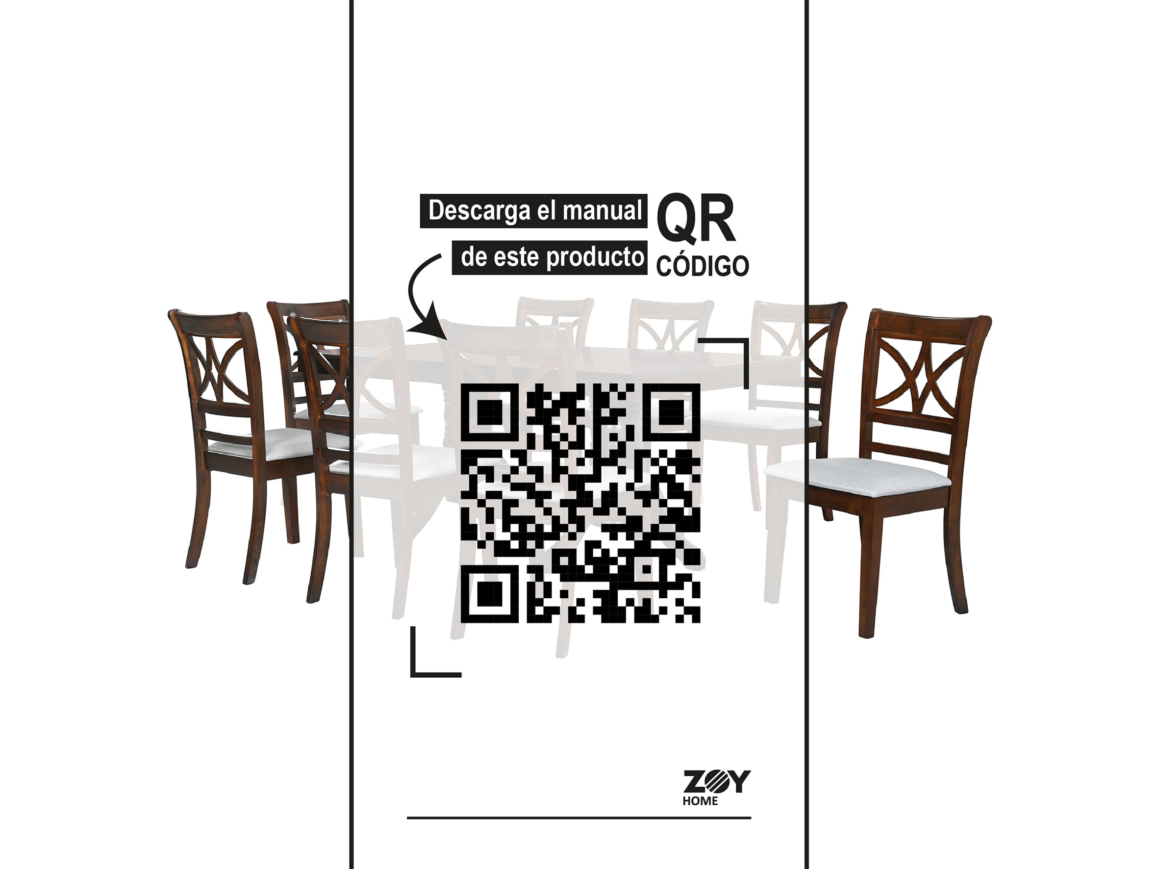 JUEGO DE COMEDOR HOLBOX 8 SILLAS - 8