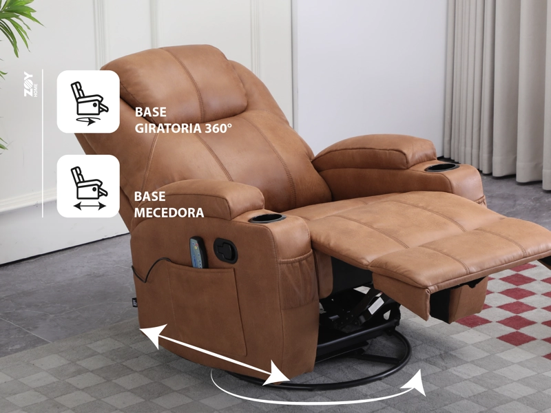 BERGERE ZOY HOME LHASA CAMEL MULTIFUNCION MASAJE - 4