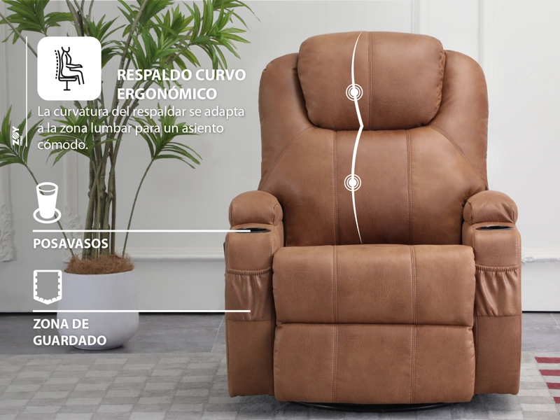 BERGERE ZOY HOME LHASA CAMEL MULTIFUNCION MASAJE - 7