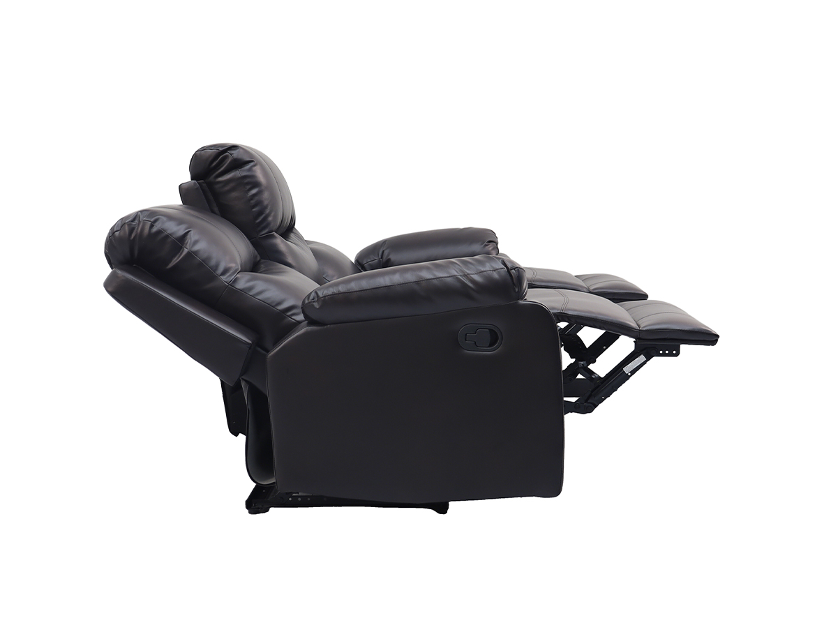 RECLINABLE 3 CUERPOS TABUK PU CAFE  CON POSAVASOS - 8