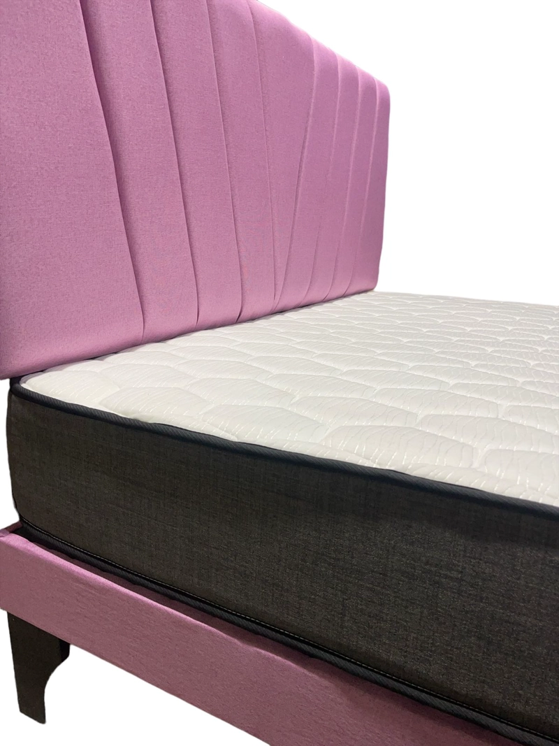 CAMA EUROPEA DREAMBED 2 PLAZAS COLOR NEGRO - 3