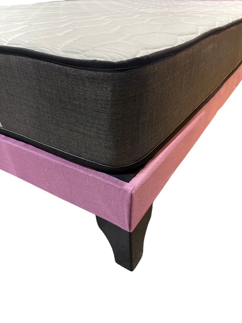 CAMA EUROPEA DREAMBED 2 PLAZAS COLOR NEGRO - 4